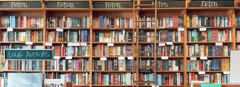 Bookshelves of Fiction Books