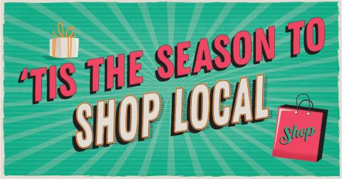 Tis the Season to Shop Local Facebook Banner